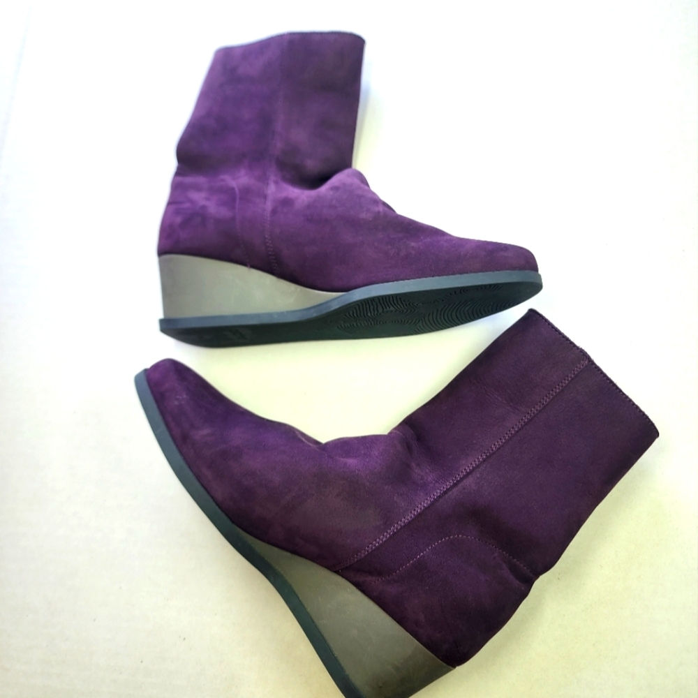 🌸Arche Purple Suede Wedge Boots‎ 39